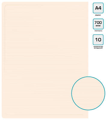 Папка с 10 прозр.вклад. Бюрократ DeLuxe DLV10MILK A4 пластик 0.7мм молочный