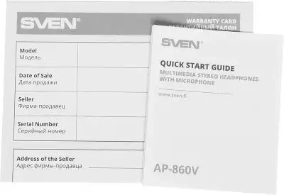 Наушники мониторные Sven AP-860V 2.5м черный проводные оголовье (SV-AP860V)