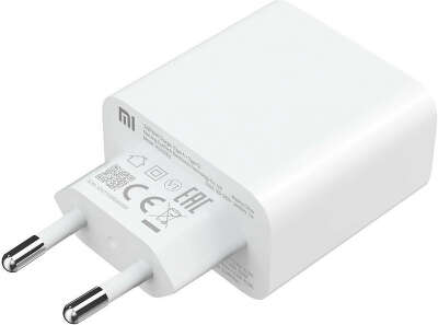 Сетевое зар./устр. Xiaomi Mi 33w Wall Charger 3A (PD) USB-C/USB-A универсальное белый (BHR4996GL)