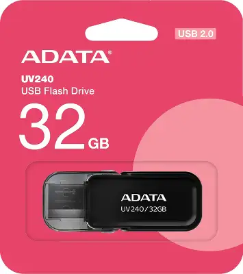 Флеш Диск A-Data 32Gb UV240 AUV240-32G-RBK USB2.0 черный