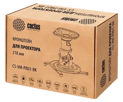 Кронштейн Cactus CS-VM-PR01-BK, черный